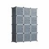 Mount-It! 55.9" X 42.1" Portable Closet Rack, Gray/Black, Plastic (WI-4030) -ORGANIZTIONAL STORAGE Sales unnamed file 1864