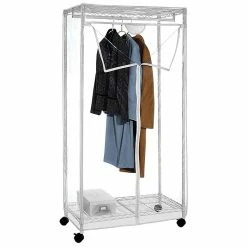 Whitmor Supreme Clothes Closet, White/Clear (60711947)