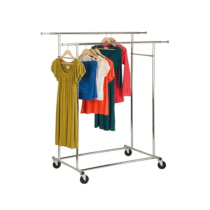 Honey-Can-Do Honey Can Do Dual Bar Commercial Garment Rack (GAR-09394) 4 Honey-Can-Do Honey Can Do Dual Bar Commercial Garment Rack (GAR-09394) - Image 2
