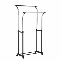 Honey-Can-Do Honey Can Do Flared Adjustable Height Garment Rack, Chrome (GAR-09340) -ORGANIZTIONAL STORAGE Sales unnamed file 1895