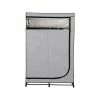 Honey-Can-Do 69" X 46" Portable Wardrobe Closet With Cover And Shelf Gray/Black, Steel/Polyester (WRD-09196) -ORGANIZTIONAL STORAGE Sales unnamed file 1906