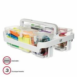 Deflect-O Deflecto 16.54 Qt. Lift Off Lid Storage Tote, White (29003) -ORGANIZTIONAL STORAGE Sales unnamed file 197