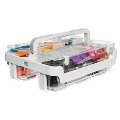Deflect-O Deflecto 16.54 Qt. Lift Off Lid Storage Tote, White (29003) -ORGANIZTIONAL STORAGE Sales unnamed file 198