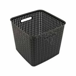 Advantus Design Ideas XL Crate 7.01 Qt. Basket, Black (37519)