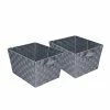 Honey-Can-Do Honey Can Do Double Woven Task-It Baskets Silver 2/pack (STO-05088) 2 Honey-Can-Do Honey Can Do Double Woven Task-It Baskets Silver 2/pack (STO-05088) -ORGANIZTIONAL STORAGE Sales unnamed file 214