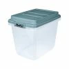 Hefty 32 Qt. Lift Off Lid Storage Bin, Gray/Clear, 6/Pack (HFT-7161010665666-6) -ORGANIZTIONAL STORAGE Sales unnamed file 228