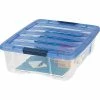 IRIS Stack & Pull 26.9 Qt. Latch Lid Storage Box, Clear (100364) -ORGANIZTIONAL STORAGE Sales unnamed file 23