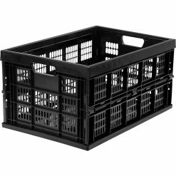 Mount-It! 52 Qt. Open Lid Milk Crate, Black, 3/Pack (WI-3003) -ORGANIZTIONAL STORAGE Sales unnamed file 239