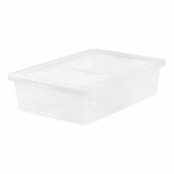 IRIS® 28 Qt Clear Storage Box, 10 Pack (200420)