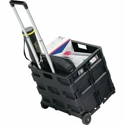 Safco STOW AWAY Folding Caddy, Black (UNV14110) -ORGANIZTIONAL STORAGE Sales unnamed file 254