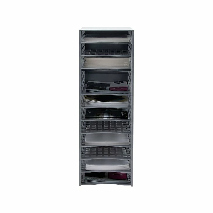 Advantus Snap Configurable Tray System, Gray, 12/Pack (39412) 6 Advantus Snap Configurable Tray System, Gray, 12/Pack (39412) - Image 4