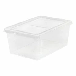 IRIS 17 Qt. Clear Storage Boxes, 12/Pack (CNL-17)