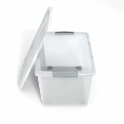 TRU RED™ Store & Slide 61 Qt. Latch Lid Storage Bin, Clear (TR58301) -ORGANIZTIONAL STORAGE Sales unnamed file 29