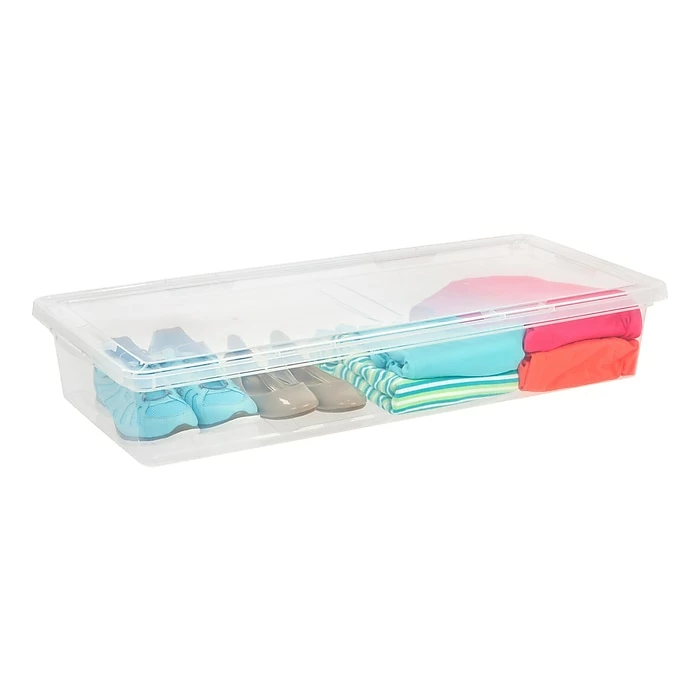 IRIS® 41 Qt Clear Storage Box, 6 Pack (200430) 4 IRIS® 41 Qt Clear Storage Box, 6 Pack (200430) - Image 2