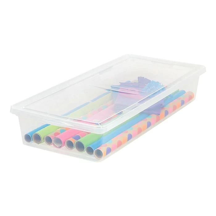 IRIS® 41 Qt Clear Storage Box, 6 Pack (200430) 5 IRIS® 41 Qt Clear Storage Box, 6 Pack (200430) - Image 3