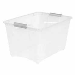 Iris Stack & Pull 54 Qt. Latch Lid Storage Bin, Clear (100243) -ORGANIZTIONAL STORAGE Sales unnamed file 3