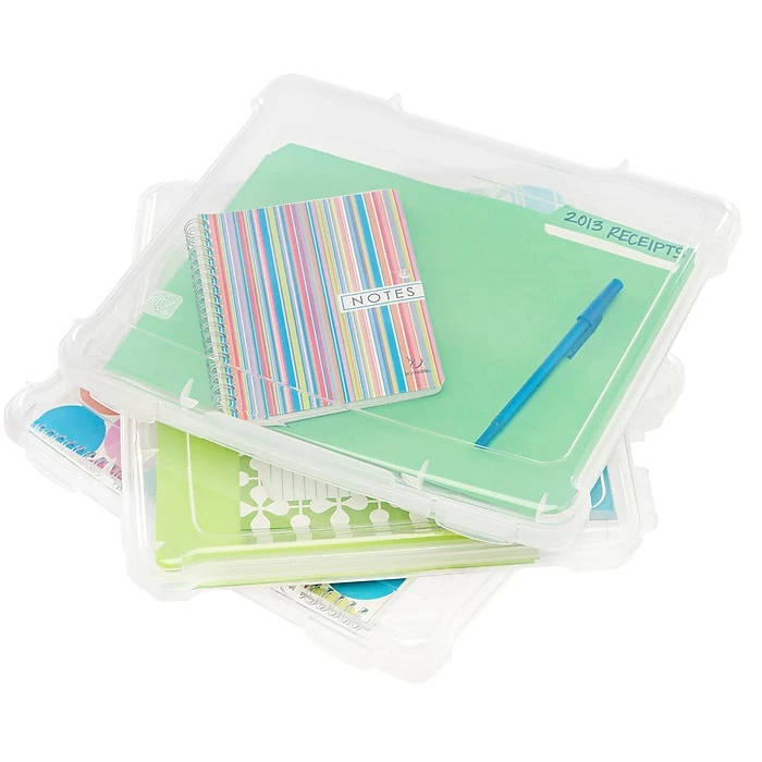 IRIS® 8.5"W X 11"L Slim Project Case, Clear, 10 Pack (150630) 5 IRIS® 8.5"W X 11"L Slim Project Case, Clear, 10 Pack (150630) - Image 3