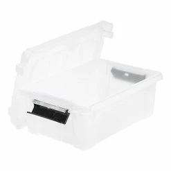 Iris 3 Gallon Heavy Duty Stackable Storage Tote, Clear, 6 Pack (250155) -ORGANIZTIONAL STORAGE Sales unnamed file 328