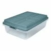 Hefty Hi-Rise 40 Qt. Lift Off Lid Storage Tote, Gray/Clear, 6/Pack (HFT-7162010665666-6) -ORGANIZTIONAL STORAGE Sales unnamed file 332