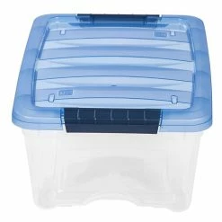 Iris Stack & Pull 12.9 Qt. Latch Lid Storage Bin, Navy/Clear (100306) 7 Iris Stack & Pull 12.9 Qt. Latch Lid Storage Bin, Navy/Clear (100306) -ORGANIZTIONAL STORAGE Sales unnamed file 34