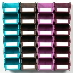 LocBin 3-210MCWS Wall Storage Small Bins, Multi