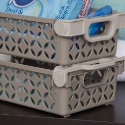 IRIS® Decorative Basket Combination, Tan, 4 Pack (250240) -ORGANIZTIONAL STORAGE Sales unnamed file 414