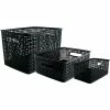Advantus® Plastic Weave Bins, Black, 3/Pack 2 Advantus® Plastic Weave Bins, Black, 3/Pack -ORGANIZTIONAL STORAGE Sales unnamed file 418