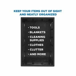 Mount-It! 51.78 Qt. Open Lid Storage Crate, Black (WI-3002) 10 Mount-It! 51.78 Qt. Open Lid Storage Crate, Black (WI-3002) -ORGANIZTIONAL STORAGE Sales unnamed file 427