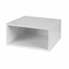 Niche Cubo Half Size Stackable Storage Cube, White Wood Grain (PC1206WH) -ORGANIZTIONAL STORAGE Sales unnamed file 438