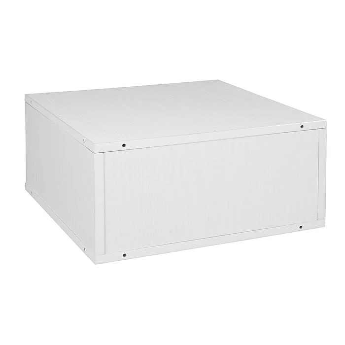 Niche Cubo Half Size Stackable Storage Cube, White Wood Grain (PC1206WH) 5 Niche Cubo Half Size Stackable Storage Cube, White Wood Grain (PC1206WH) - Image 3