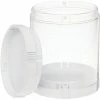 Deflect-O Deflecto Single Stacking Tower Canister, White/Clear, Each (201101CR) -ORGANIZTIONAL STORAGE Sales unnamed file 451