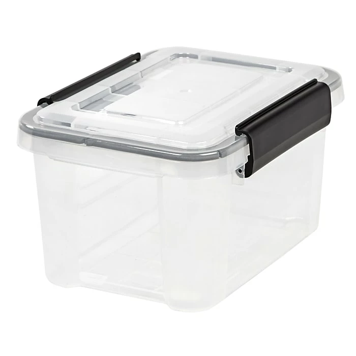 IRIS® 6.5 Quart Weathertight Storage Box, Clear, 6 Pack (110341) 3 IRIS® 6.5 Quart Weathertight Storage Box, Clear, 6 Pack (110341)