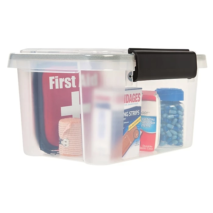 IRIS® 6.5 Quart Weathertight Storage Box, Clear, 6 Pack (110341) 5 IRIS® 6.5 Quart Weathertight Storage Box, Clear, 6 Pack (110341) - Image 3