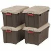 IRIS® 87 Quart Weathertight Heavy Duty Tote, Brown, 4 Pack (250183) 2 IRIS® 87 Quart Weathertight Heavy Duty Tote, Brown, 4 Pack (250183) -ORGANIZTIONAL STORAGE Sales unnamed file 473