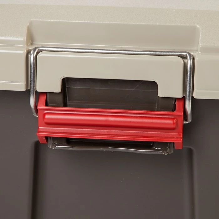 IRIS® 87 Quart Weathertight Heavy Duty Tote, Brown, 4 Pack (250183) 5 IRIS® 87 Quart Weathertight Heavy Duty Tote, Brown, 4 Pack (250183) - Image 3