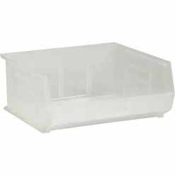 Partners Brand Quill Brand Stack & Hang Storage Bins, Clear, 6/Carton (BINP1516CL)