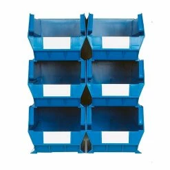 LocBin 3-240BWS Wall Storage Large Bins, Blue