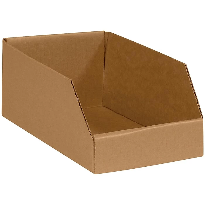 Partners Brand 6 X 9 X 4 1/2" Open Top Bin Boxes, Kraft, 25/Bundle (BINBIN69K) 3 Partners Brand 6 X 9 X 4 1/2" Open Top Bin Boxes, Kraft, 25/Bundle (BINBIN69K)