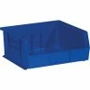 Quill Brand BOX 10 7/8" X 11" X 5" Plastic Stack And Hang Bin Box, Blue -ORGANIZTIONAL STORAGE Sales unnamed file 579