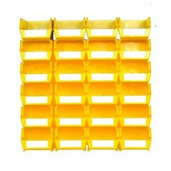 LocBin 3-220YWS Wall Storage Medium Bins, Yellow
