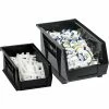 Quill Brand BOX 10 3/4" X 8 1/4" X 7" Plastic Stack And Hang Bin Box, Black 1 Quill Brand BOX 10 3/4" X 8 1/4" X 7" Plastic Stack And Hang Bin Box, Black -ORGANIZTIONAL STORAGE Sales unnamed file 590