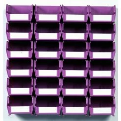 LocBin 3-210WOWS Wall Storage Small Bins, Orchid