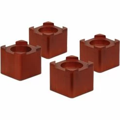 Honey-Can-Do Honey Can Do® Wood Bed Lifts, Dark Finish (STO-01151)