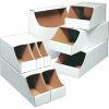 Staples® Stackable Bin Boxes,4" X 18" X 4 1/2", White, 50/Bundle (BSBINB418) -ORGANIZTIONAL STORAGE Sales unnamed file 607