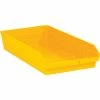 Partners Brand 23 5/8" X 11 1/8" X 4" Plastic Shelf Bin Box, Yellow, 6/Case -ORGANIZTIONAL STORAGE Sales unnamed file 614
