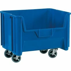Partners Brand 19 7/8" X 15 1/4" X 12 7/16" Mobile Giant Stackable Bin, Blue