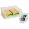 Partners Brand 14 3/4" X 8 1/4" X 7" Plastic Stack And Hang Bin Quill Brand, Clear, 12/Case -ORGANIZTIONAL STORAGE Sales unnamed file 655
