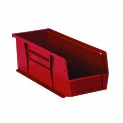 Partners Brand 5 3/8" X 4 1/8" X 3" Plastic Stack And Hang Bin Box, Red, 24/Case -ORGANIZTIONAL STORAGE Sales unnamed file 680