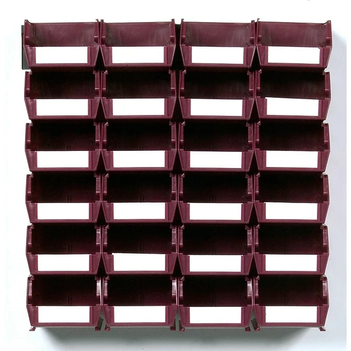 LocBin 3-210RBWS Wall Storage Small Bins, Raspberry 3 LocBin 3-210RBWS Wall Storage Small Bins, Raspberry
