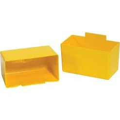 Partners Brand 5 1/8" X 2 3/4" X 3" Shelf Bin Cup, Yellow, 48/Case